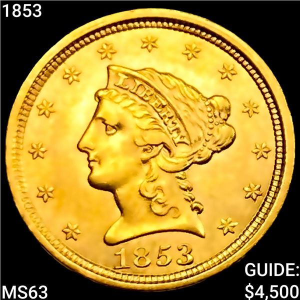 1853 $2.50 Gold Quarter Eagle