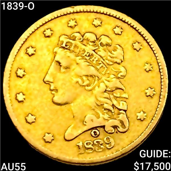 1839-O $2.50 Gold Quarter Eagle