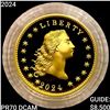 Image 1 : 2024 1oz Gold Flowing Hair Medal SUPERB GEM PROOF DCAM