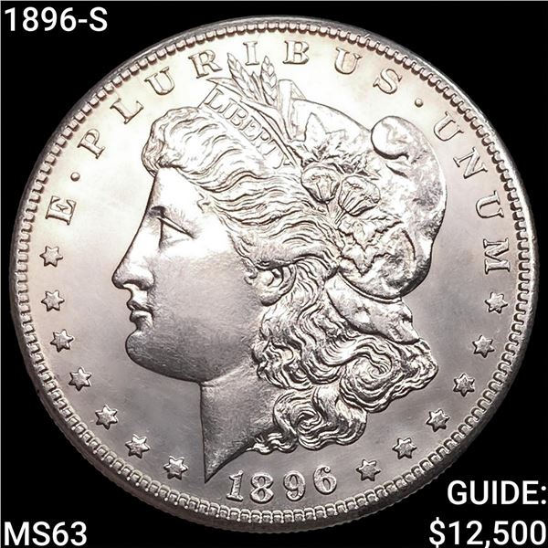 1896-S Morgan Silver Dollar CHOICE BU