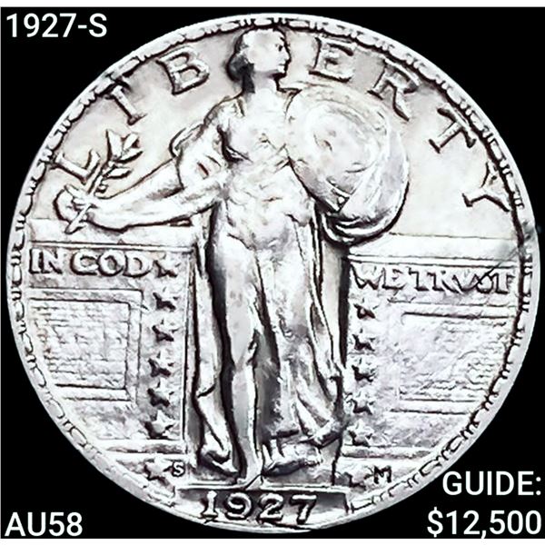 1927-S Standing Liberty Quarter CHOICE AU