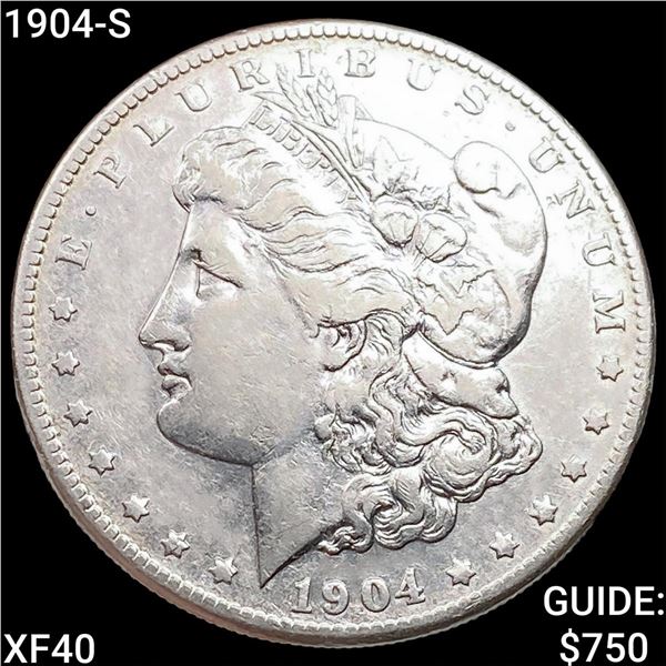 1904-S Morgan Silver Dollar NEARLY UNCIRCULATED