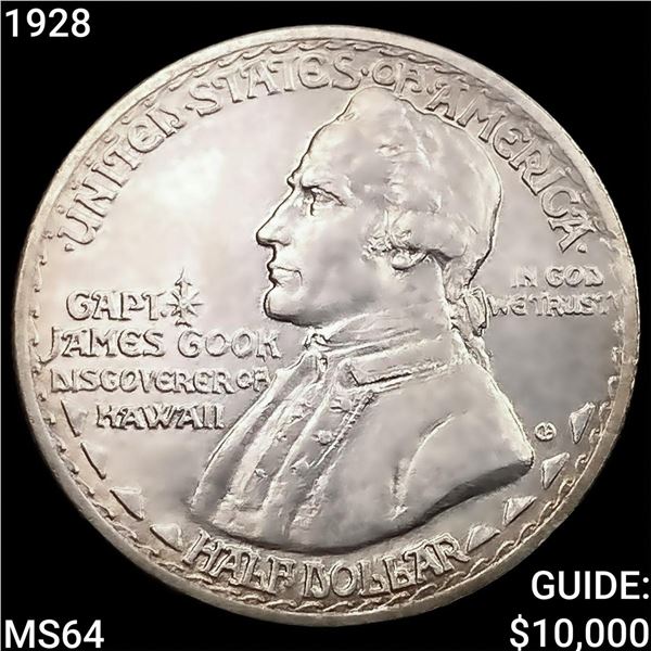 1928 Hawaiian Half Dollar CHOICE BU