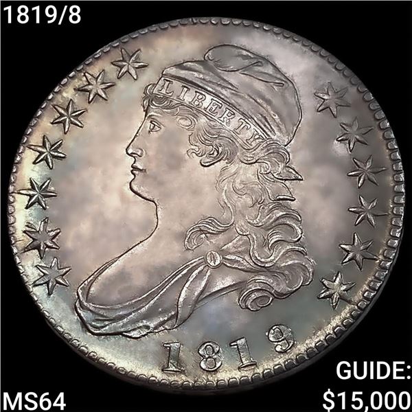 1819/8 Capped Bust Half Dollar CHOICE BU