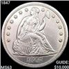 Image 1 : 1847 Seated Liberty Dollar CHOICE BU