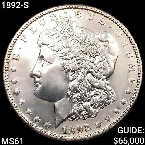 1892-S Morgan Silver Dollar UNCIRCULATED