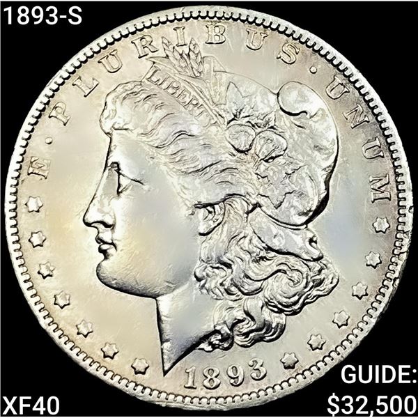 1893-S Morgan Silver Dollar NEARLY UNCIRCULATED