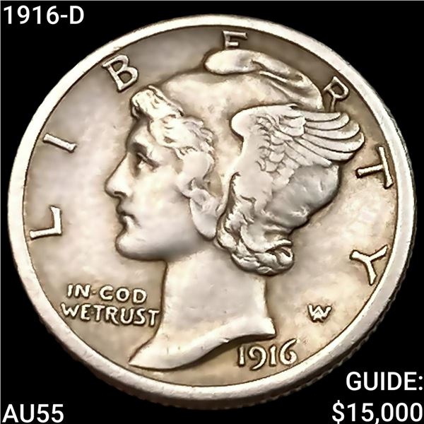 1916-D Mercury Dime