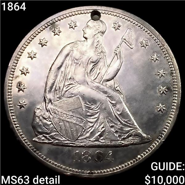 1864 Seated Liberty Dollar