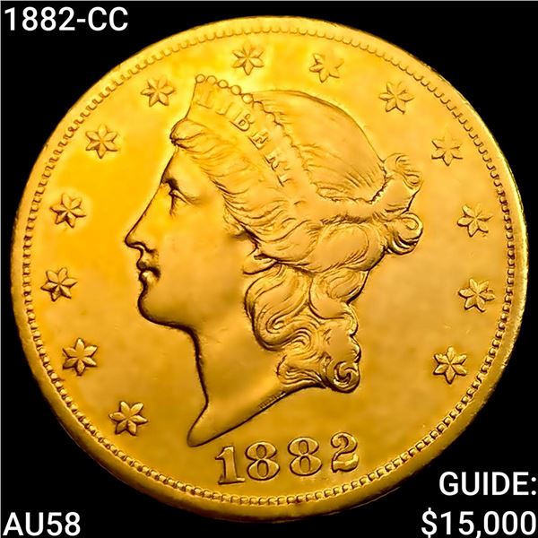 1882-CC $20 Gold Double Eagle