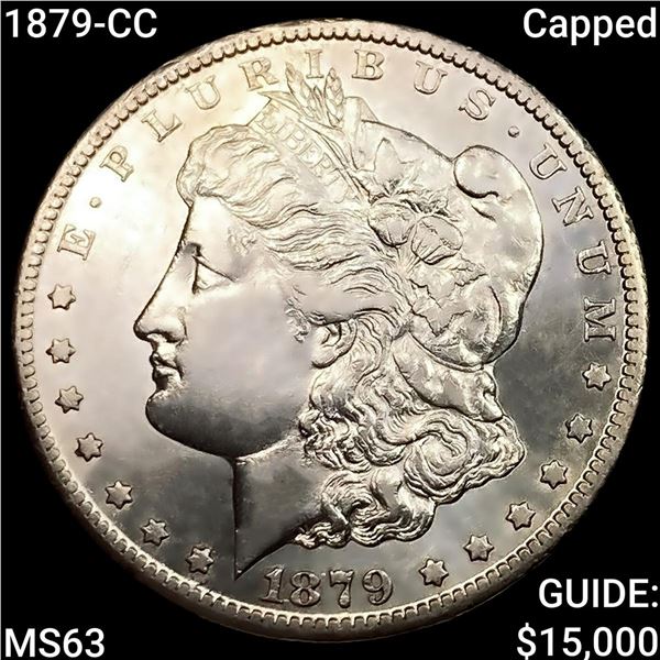 1879-CC Capped Morgan Silver Dollar