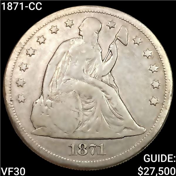 1871-CC Seated Liberty Dollar