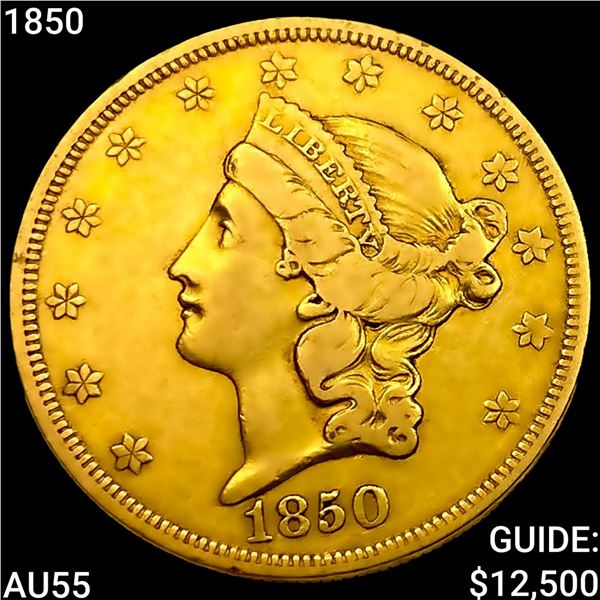 1850 $20 Gold Double Eagle