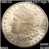 Image 1 : 1880-CC VAM-5 8/7 High 7 Morgan Silver Dollar