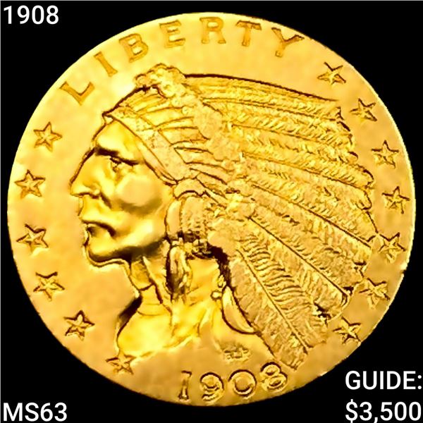1908 $2.50 Gold Quarter Eagle