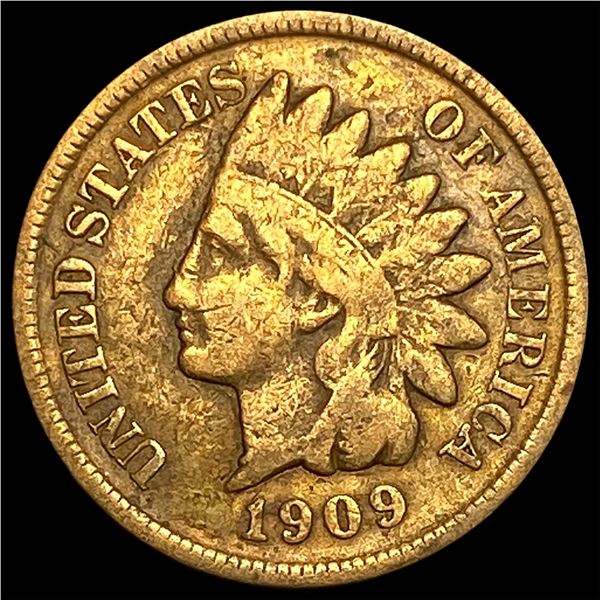 1909-S Indian Head Cent LIGHTLY CIRCULATED