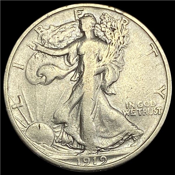 1919-S Walking Liberty Half Dollar LIGHTLY CIRCULATED