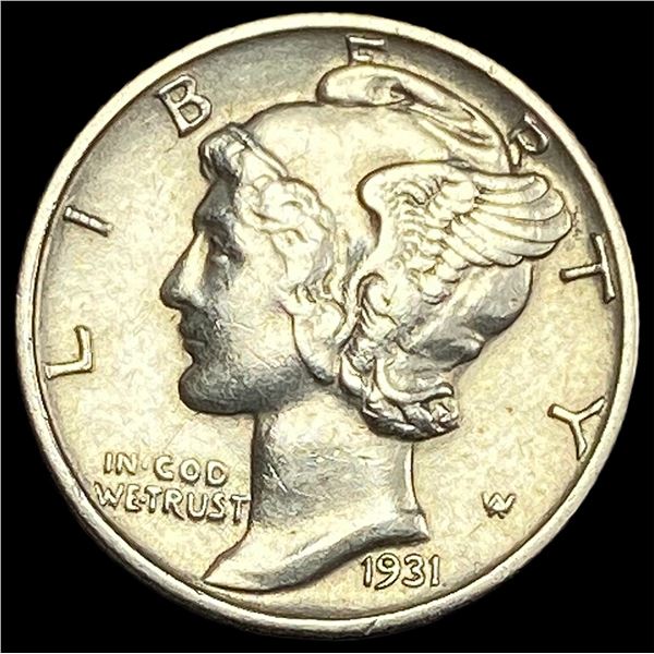 1931-S Silver Mercury Dime CLOSELY UNCIRCULATED