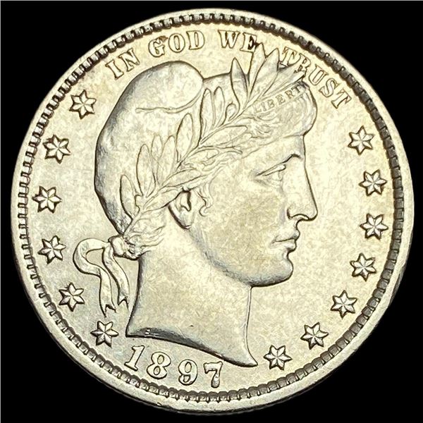 1897 Barber Silver Quarter UNCIRCULATED