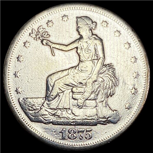 1875 Silver Trade Dollar NICELY CIRCULATED