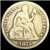 Image 1 : 1875-CC Seated Liberty Dime NICELY CIRCULATED