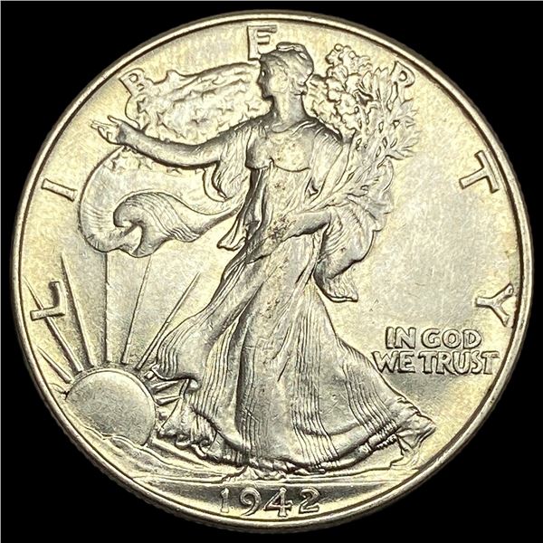 1942 Walking Liberty Half Dollar CLOSELY UNCIRCULATED