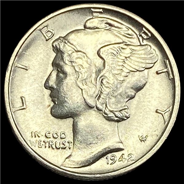 1942-D Silver Mercury Dime CHOICE BU