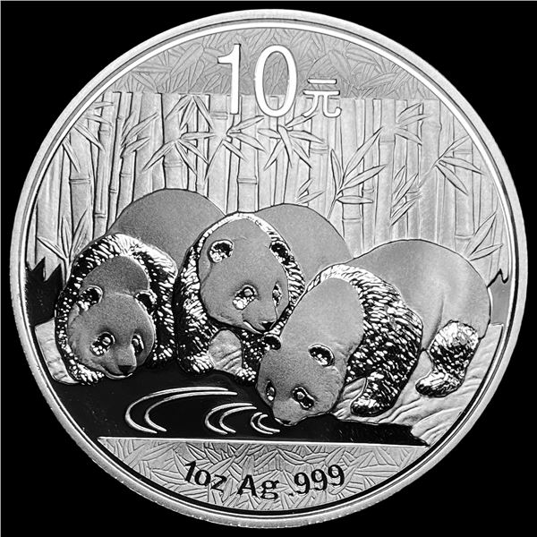 2013 1oz Silver 10 Yuan China Panda GEM BU