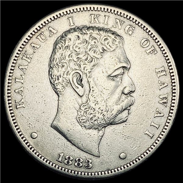 1883 Silver Hawaii 1 Dollar CLOSELY UNCIRCULATED
