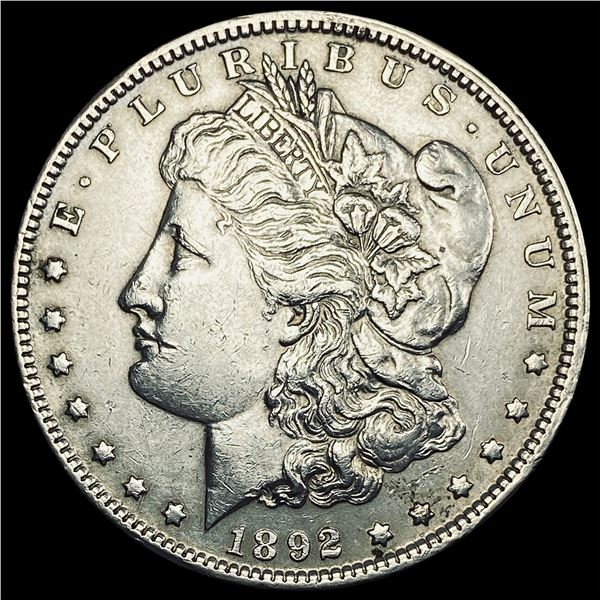 1892 Silver Morgan Dollar CLOSELY UNCIRCULATED