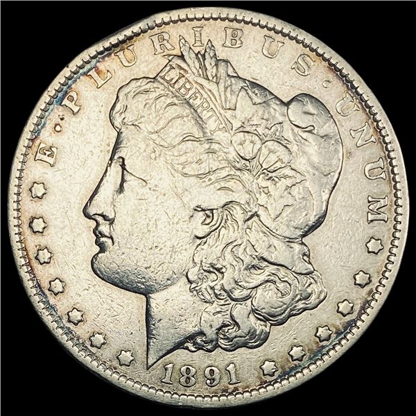 1891-CC Silver Morgan Dollar LIGHTLY CIRCULATED