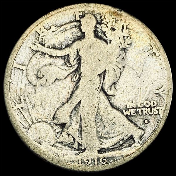 1916-S Walking Liberty Half Dollar NICELY CIRCULATED