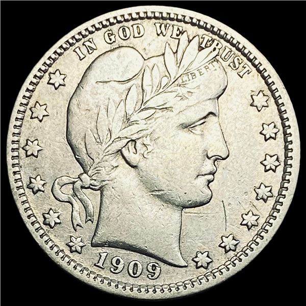 1909-D Silver Barber Quarter NEARLY UNCIRCULATED