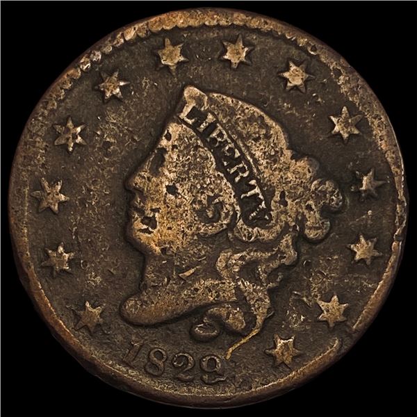 1829 Coronet Head Large Cent NICELY CIRCULATED
