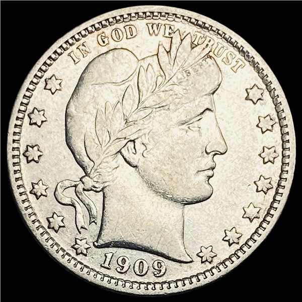 1909-D Silver Barber Quarter NEARLY UNCIRCULATED