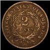 Image 2 : 1868 Bronze Two-Cent Piece NICELY CIRCULATED