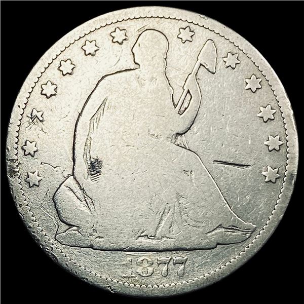 1877-CC Seated Liberty Half Dollar NICELY CIRCULATED