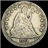 Image 1 : 1861 Seated Liberty Quarter LIGHTLY CIRCULATED