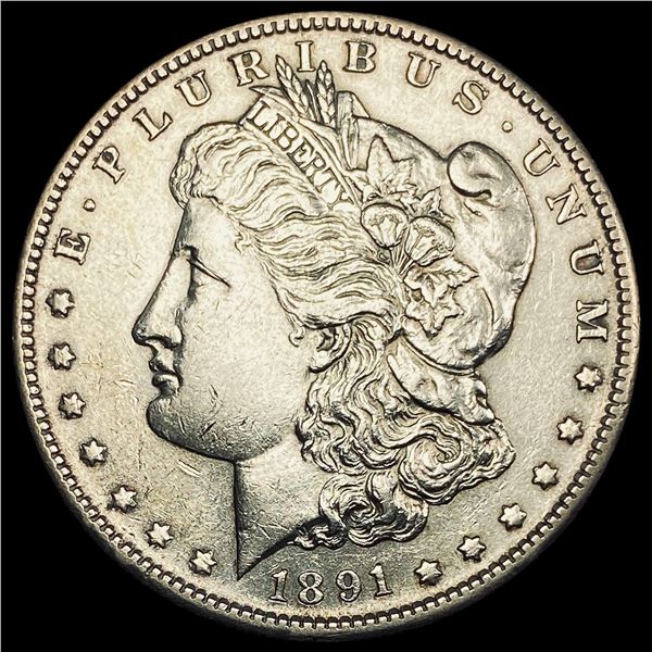 1891-S Silver Morgan Dollar CLOSELY UNCIRCULATED