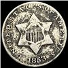Image 1 : 1853 Silver Three-Cent Piece LIGHTLY CIRCULATED