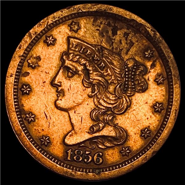 1856 Braided Hair Half Cent HIGH GRADE