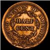 Image 2 : 1856 Braided Hair Half Cent HIGH GRADE