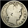 Image 1 : 1892 Silver Barber Half Dollar NICELY CIRCULATED