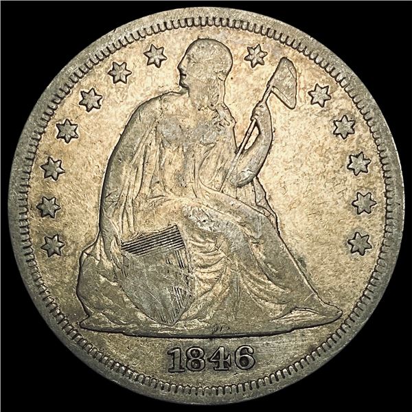 1846 Seated Liberty Dollar ABOUT UNCIRCULATED