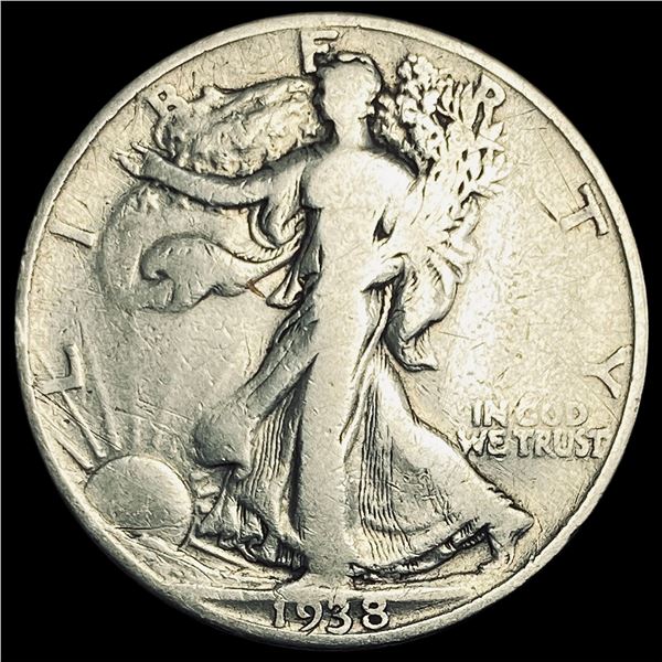 1938-D Walking Liberty Half Dollar NICELY CIRCULATED