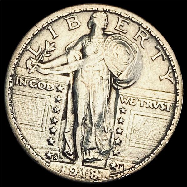 1918-S Standing Liberty Quarter CLOSELY UNCIRCULATED