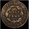 Image 2 : 1828 Classic Head Half Cent NICELY CIRCULATED