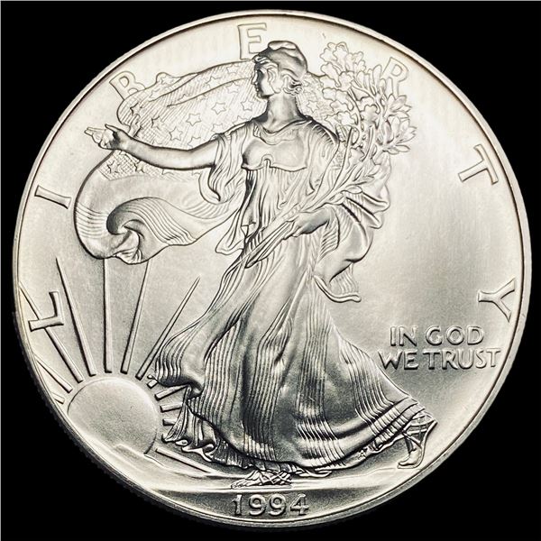 1994 1oz Silver American Eagle $1 SUPERB GEM BU