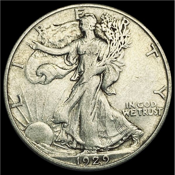 1929-D Walking Liberty Half Dollar NEARLY UNCIRCULATED