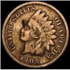 Image 1 : 1908-S Indian Head Cent NICELY CIRCULATED